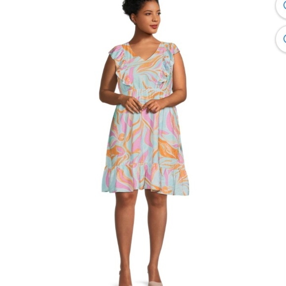 NWT! 16W/18W (1X) Beautiful Dress with Pockets! - Picture 1 of 8